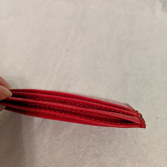 ***SOLD***COACH Red Patent Leather Card Holder - Picture 7 of 8